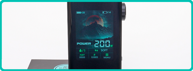 Ecran large du Kit Centaurus BT200 Lost Vape